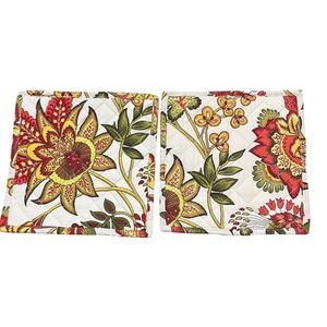 April Cornell Quilted Cotton Pot Holder / Trivet – Floral Botanical Pattern
